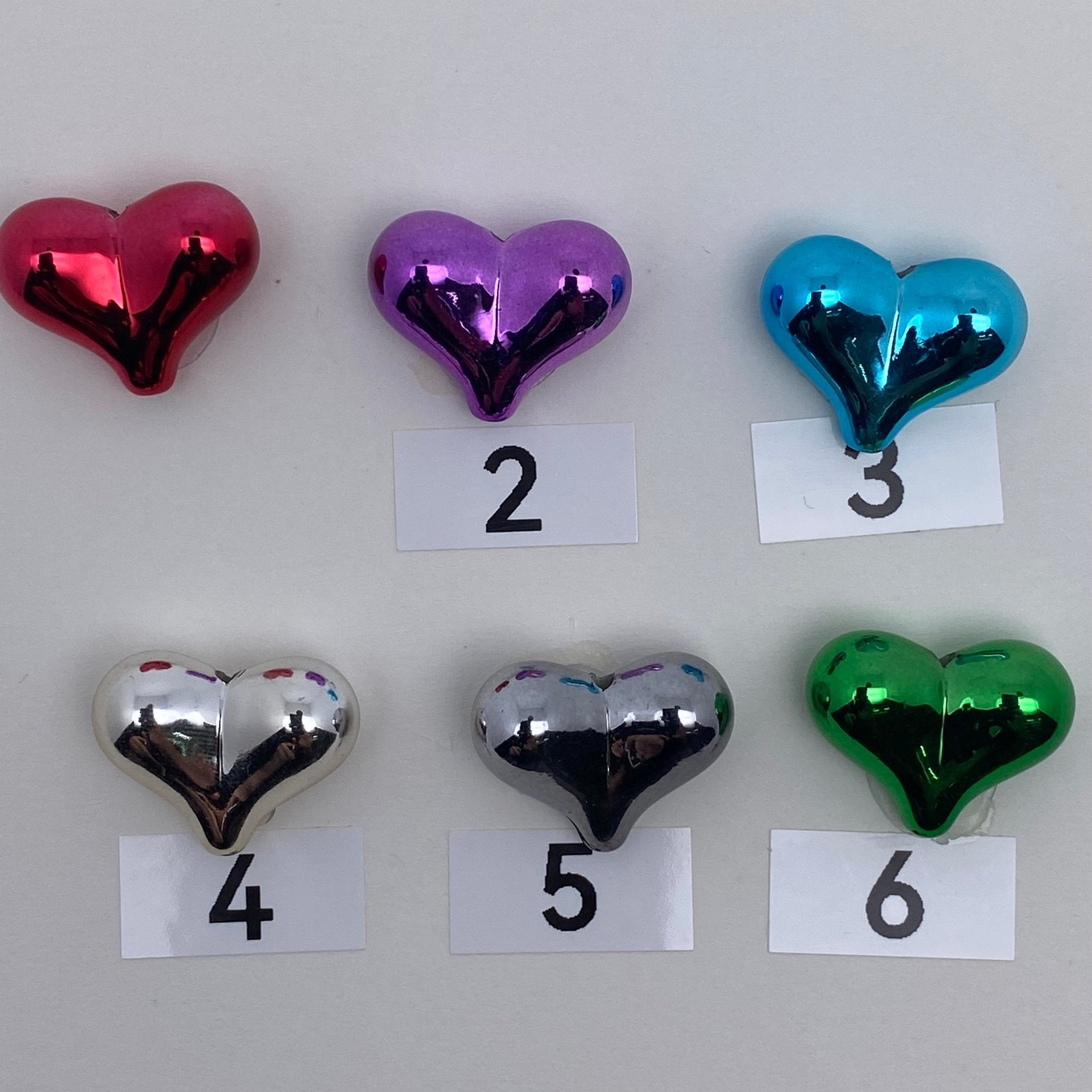 99. shiny heart beads - Romo bead